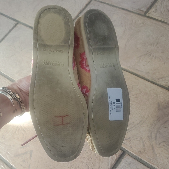 Sperry Straw Woven Top Siders with Floral Embroidery, 8 - Picture 2 of 3